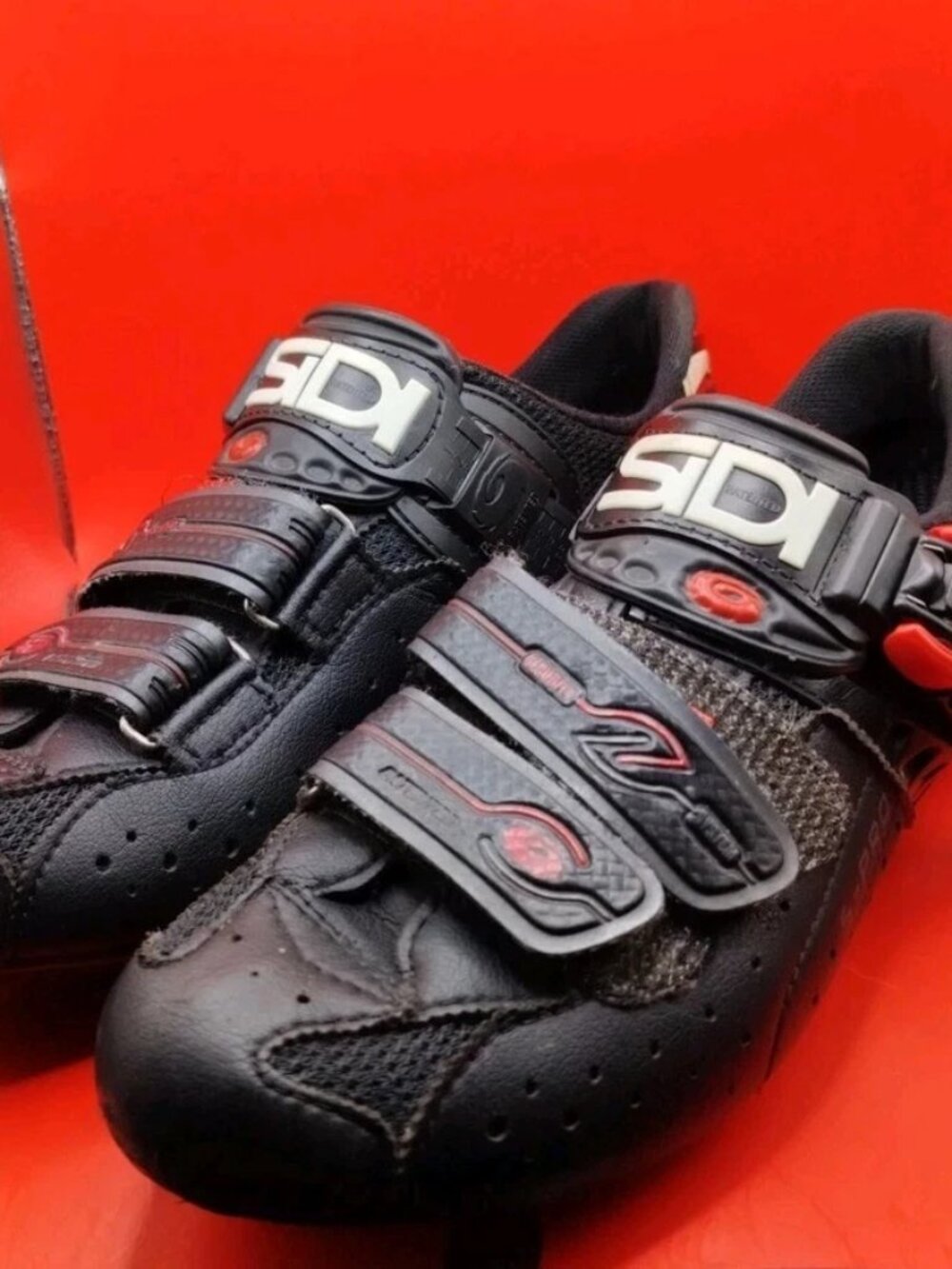 Sidi Genius 5-Fit Carbon Shoes Women's Size 7.5 Cycling US Used Condition Black